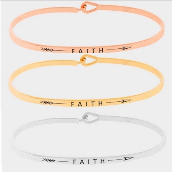 Bracelets bangles thin dainty Inspirational -Gold - Picture 3 of 8